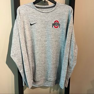 Nike Dri-Fit Ohio State Long Sleeve Heather Gray